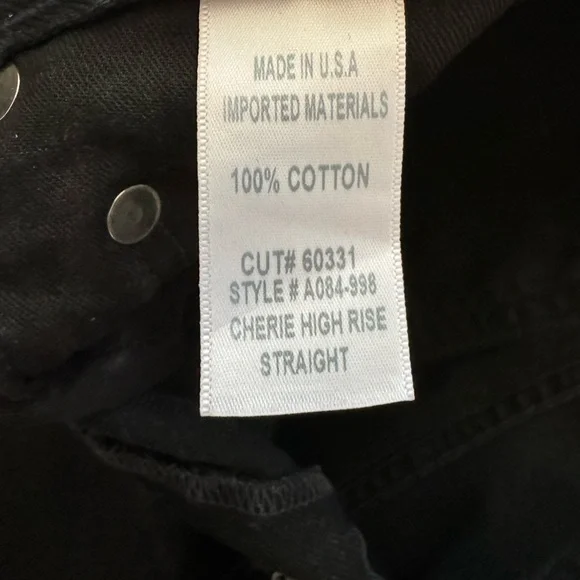 Agolde Cherie High Rise Straight Denim Jeans Distortion Size 24 - Picture 9 of 16